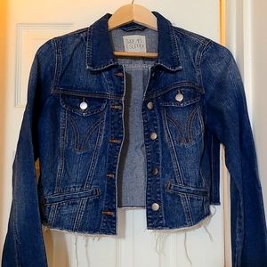 COPY - Thread & Supply brand. Cropped denim jacket. Size L